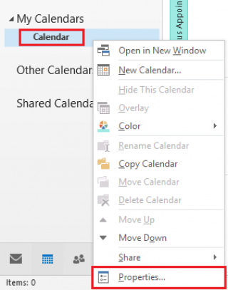 outlook turn off reminders for shared calendar mac